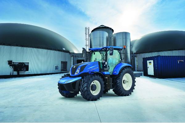 New Holland presentó en Agritechnica 2019 la primera unidad de producción del tractor T6 Methane Power en el mundo